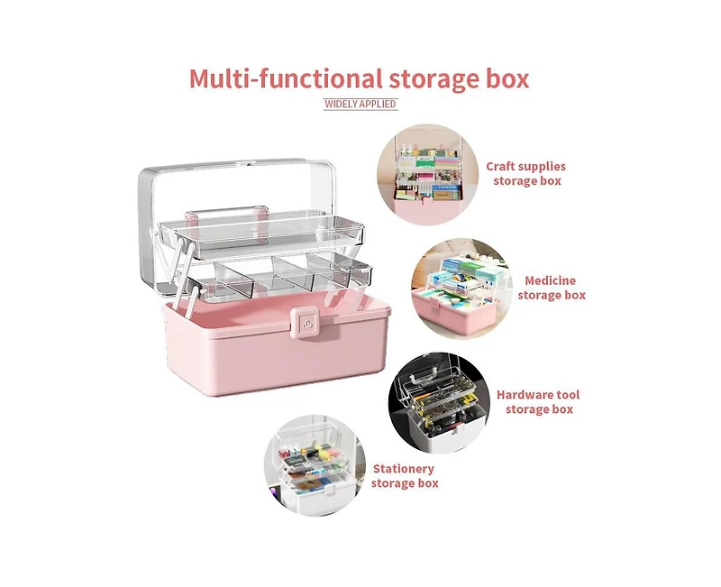 Xdovet Cantilever Tackle Craft Case Organizer Folding Handle