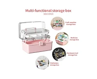 Xdovet Cantilever Tackle Craft Case Organizer Folding Handle