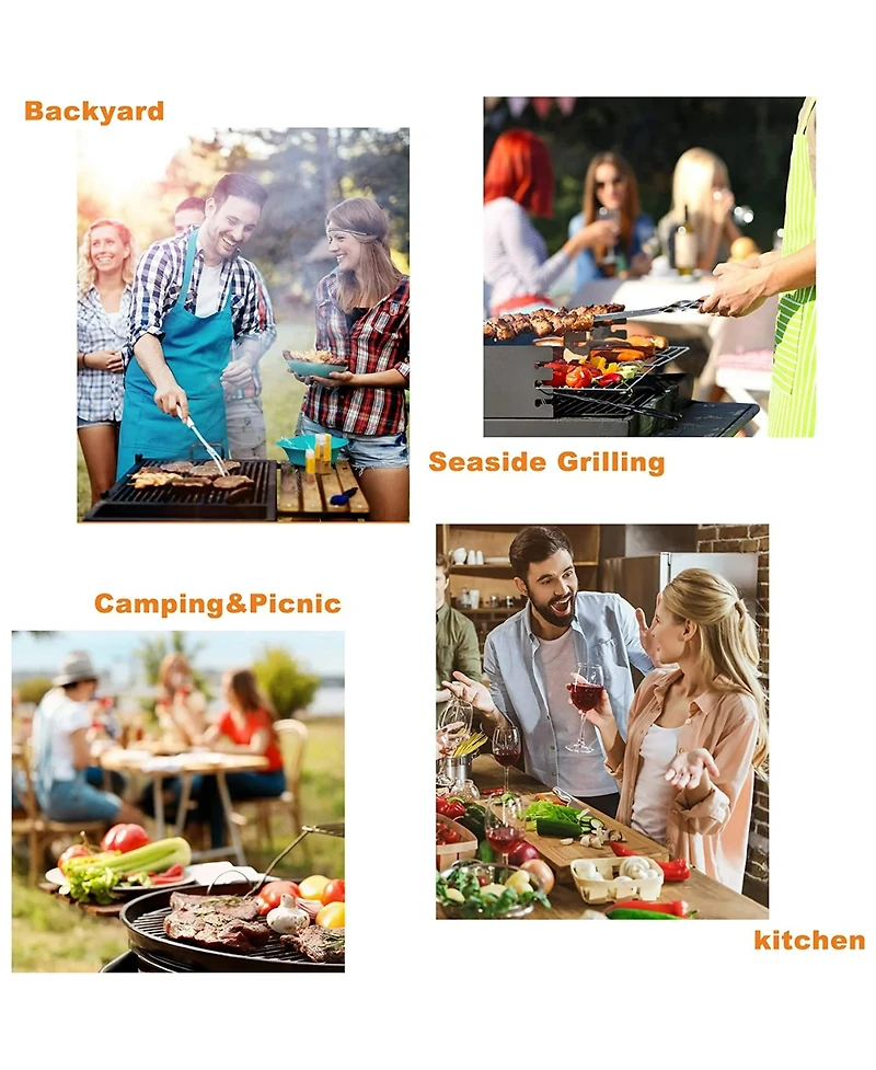 Cowin 14Pcs Flat Top Bbq Griddle Accessories Kit Professional Bbq Grill Tools Set for Outdoor Bbq Camping