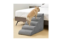 Zeny Staircase ramps designed for small dogs and cats, high-density foam curved pet steps