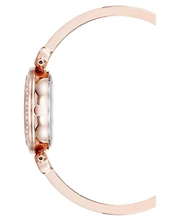 Anne Klein Women's Quartz Pink Round Bracelet Watch 28.1mm x 33.8mm