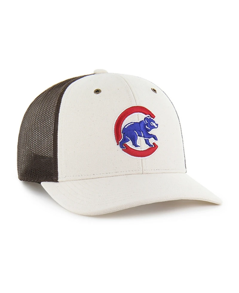 Carhartt x '47 Men's Natural/Brown Chicago Cubs Undyed Trucker Adjustable Hat