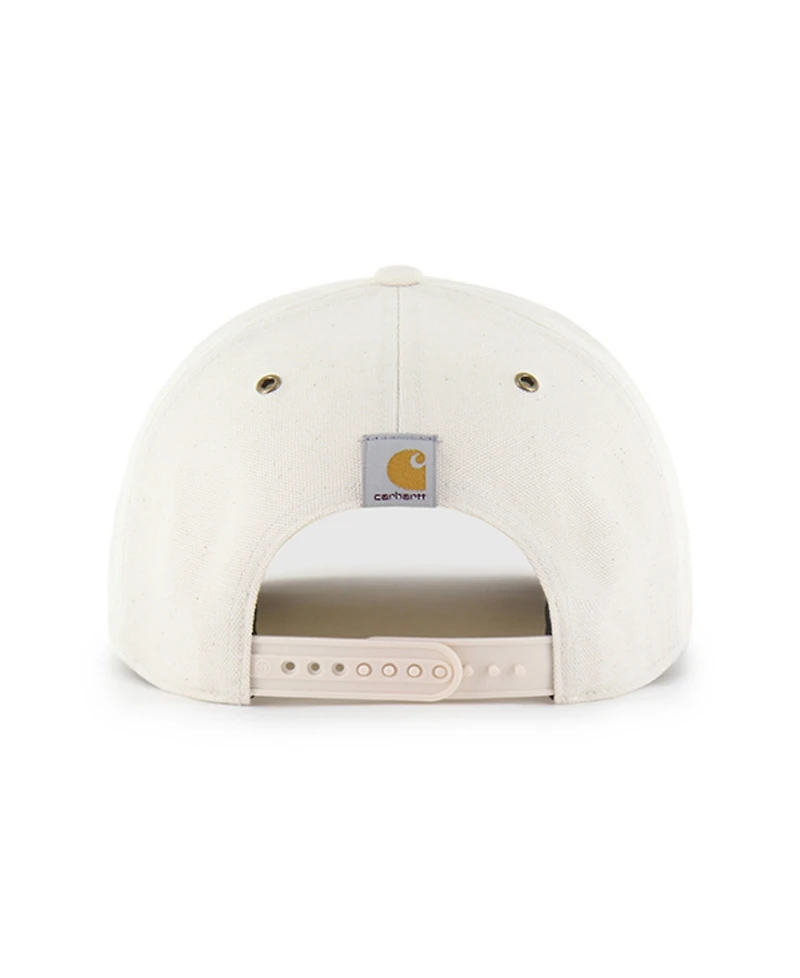 Carhartt x '47 Men's Natural/Brown Los Angeles Dodgers Undyed Relaxed Hitch Adjustable Hat