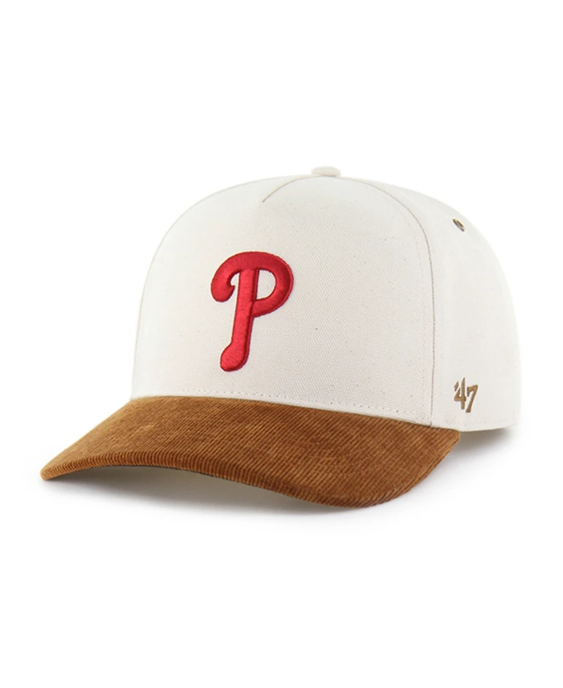 Carhartt x '47 Men's Natural/Brown Philadelphia Phillies Undyed Relaxed Hitch Adjustable Hat