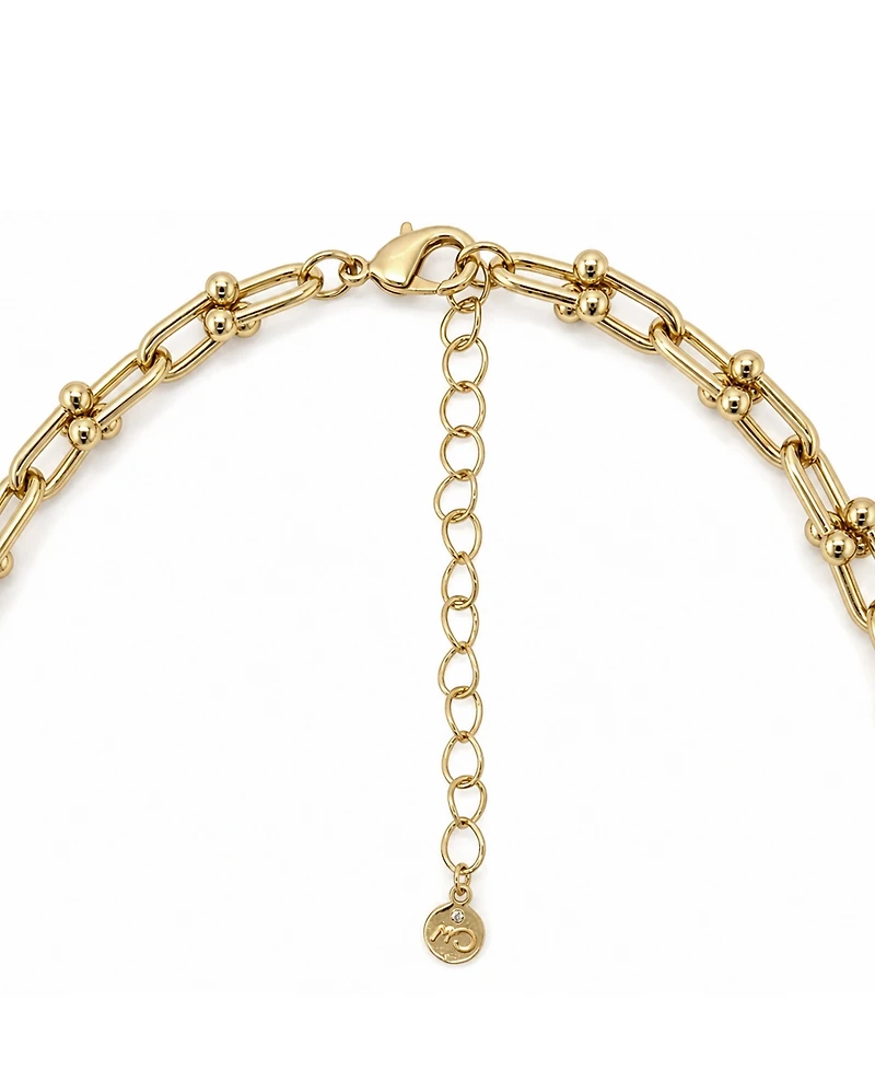 And Now This Fine Silver-Plated or 18K Gold-Plated Graduated Chain Link Necklace