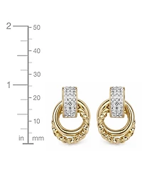 And Now This Crystal Gold-Tone Plated Drop Post Earrings