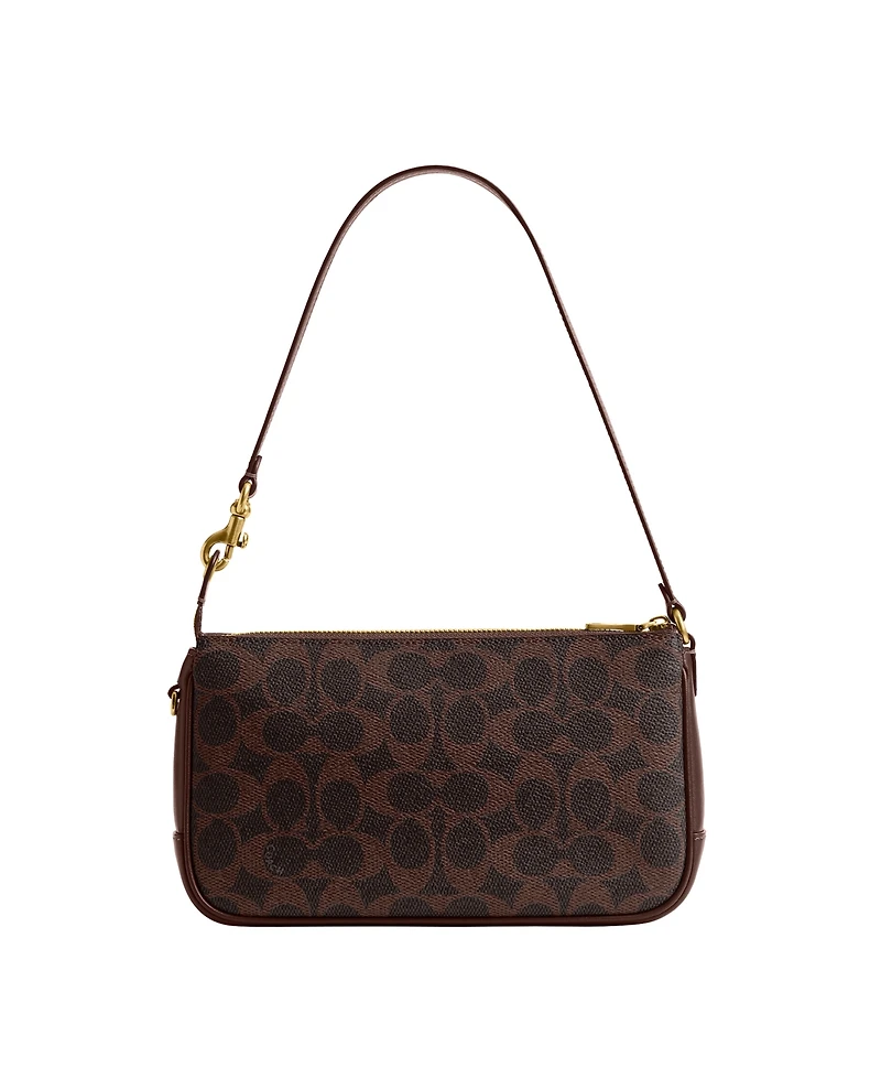 Coach Plaza Small Signature Canvas Shoulder Bag