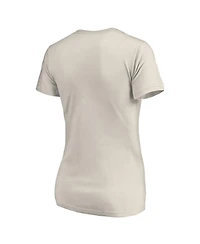 '47 Brand Women's Cream New York Knicks Three-Time Nba Finals Champions Plus V-Neck T-Shirt