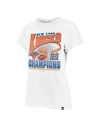 '47 Brand Women's White New York Knicks Three-Time Nba Finals Champions Frankie T-Shirt