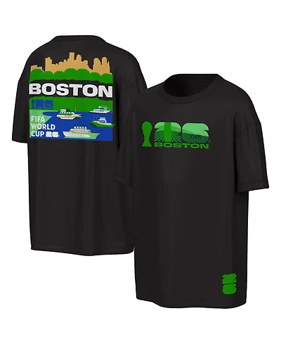 Outerstuff Men's Black Fifa World Cup 2026 Boston Big City Poster T-Shirt