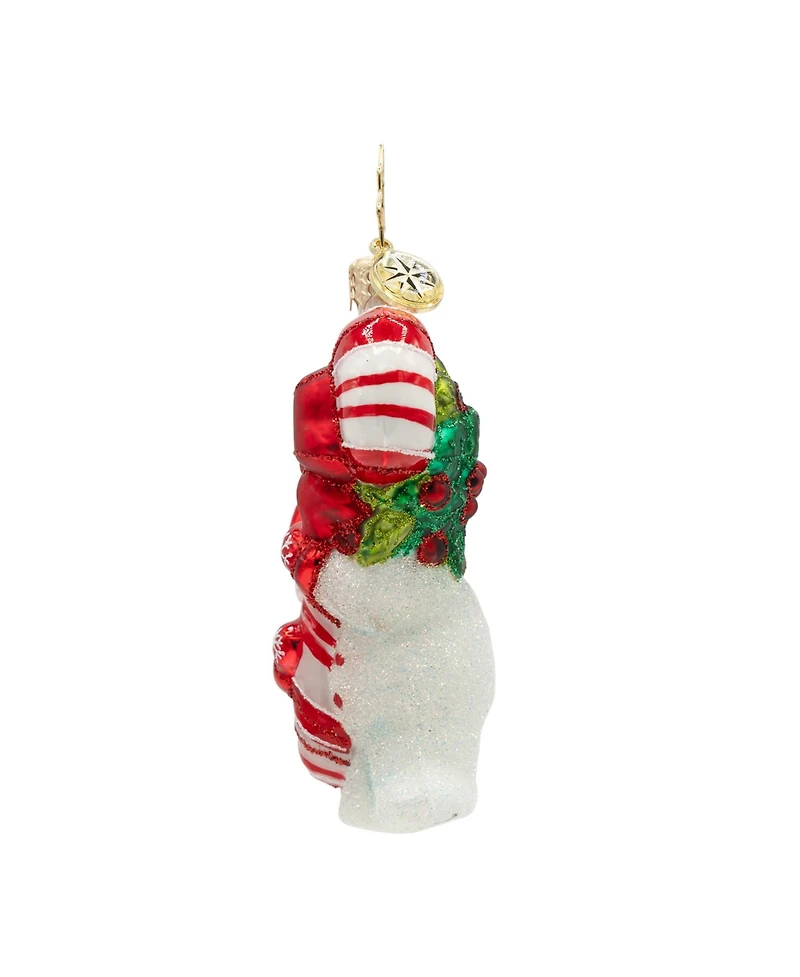 Christopher Radko 3" Snowy Retro Cheer Gem Ornament
