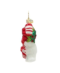 Christopher Radko 3" Snowy Retro Cheer Gem Ornament
