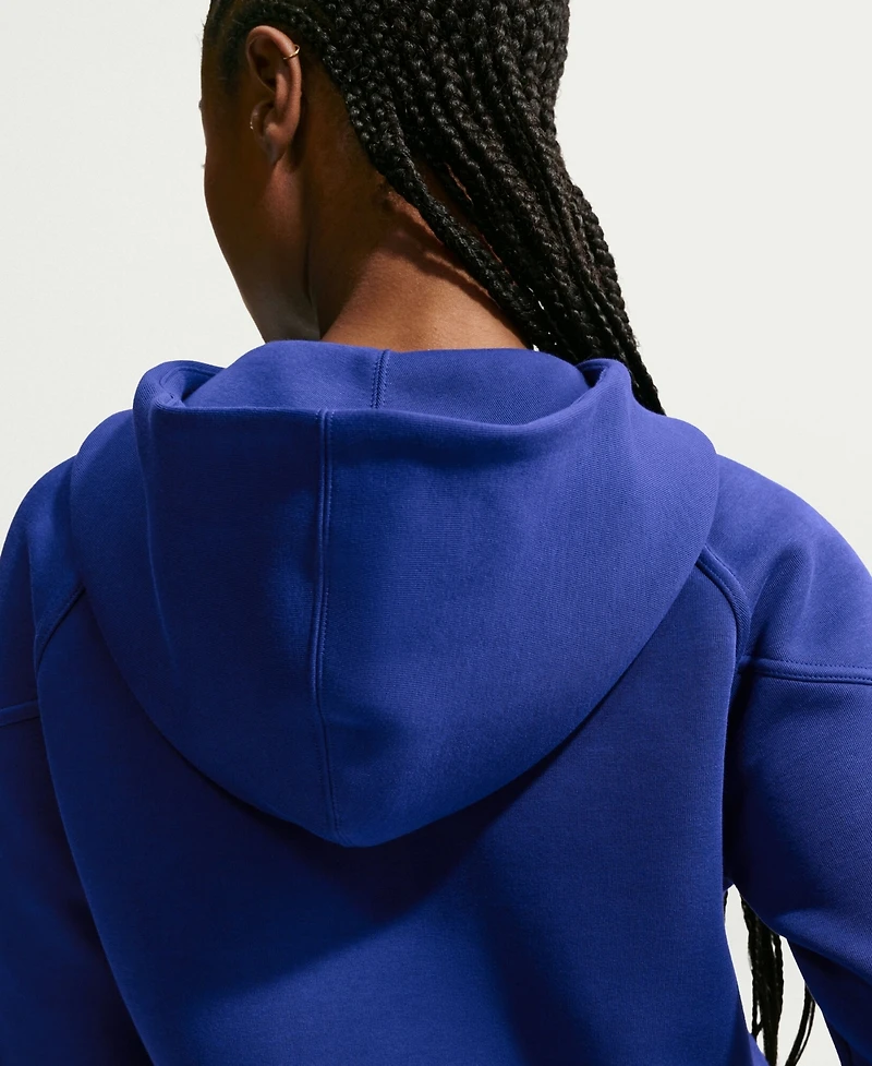 Nike Women's Royal Usmnt Tech Fleece Windrunner Full-Zip Hoodie