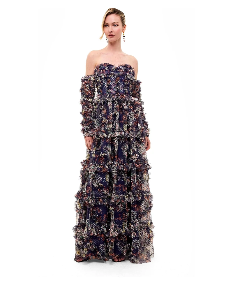 Beauut Women's Floral Ruffle Dress