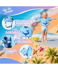 Aofar Swim Vest Floaties Kids Adjustable Arm Jacket 1-7 Years