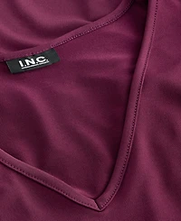 I.n.c. International Concepts Women's Short Sleeve V-Neck Knit Top, Macy's Exclusive