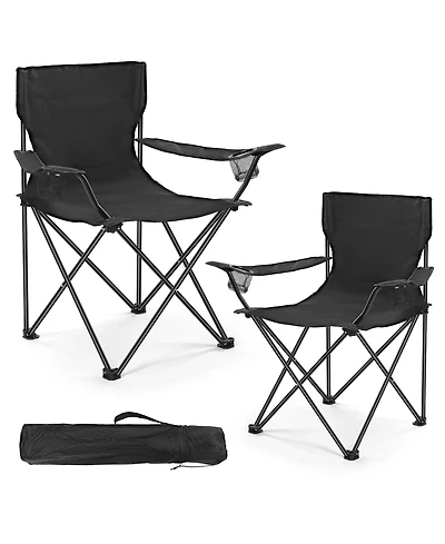 Aofar 2 Pack Camping Chairs Folding Portable Heavy-duty Beach Outdoor
