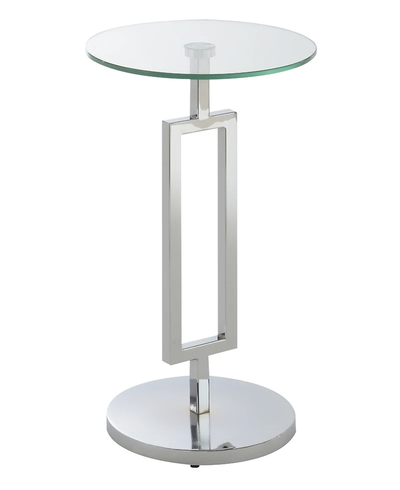 Convenience Concepts Town Square 10" Glass Martini End Table