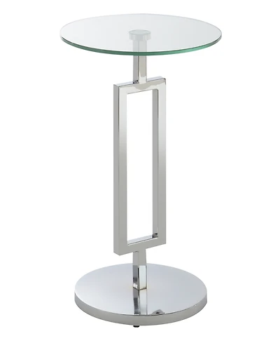 Convenience Concepts Town Square 10" Glass Martini End Table