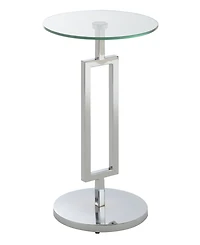Convenience Concepts Town Square 10" Glass Martini End Table