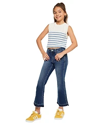 KanCan Big Girls Liza High Rise Crop Flare Jeans