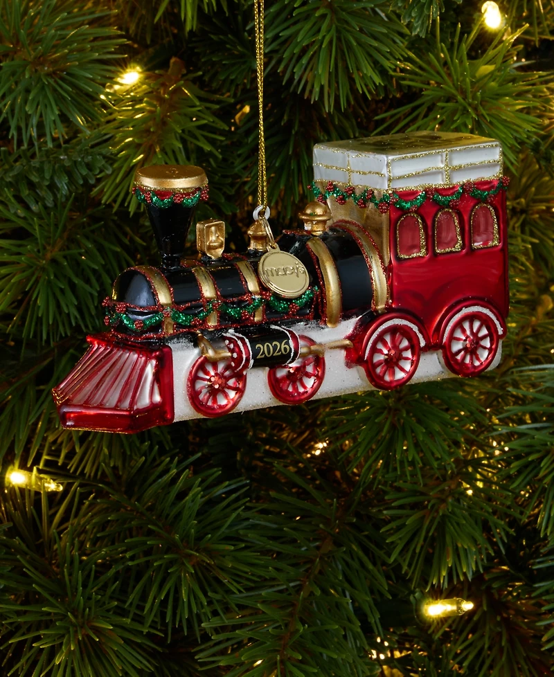 Holiday Lane Macy's 100th Thanksgiving Day Parade Glass Train Ornament, Macy's Exclusive