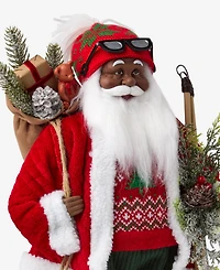 Holiday Lane Heritage African American Standing Santa, Macy's Exclusive