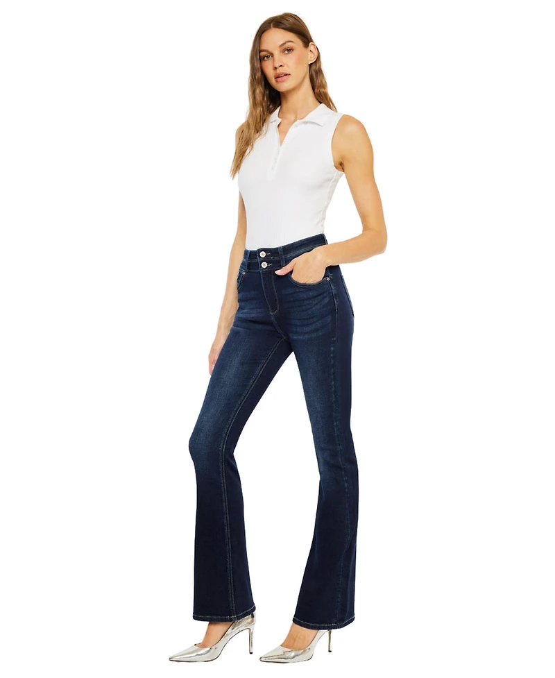 KanCan Women's Gisella High Rise Bootcut Jeans