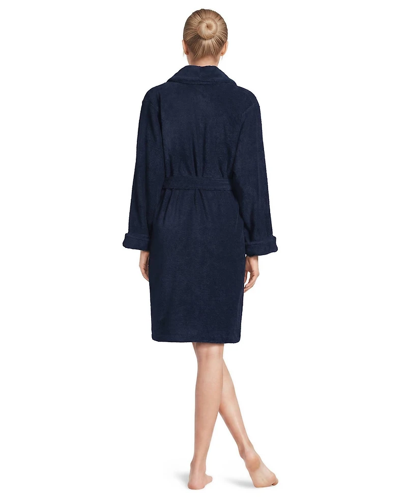 Lands' End Women's Soft Terry Long Sleeve Knee Length Robe