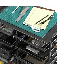 Xdovet Utility Cart Rolling Craft Organizer Drawers