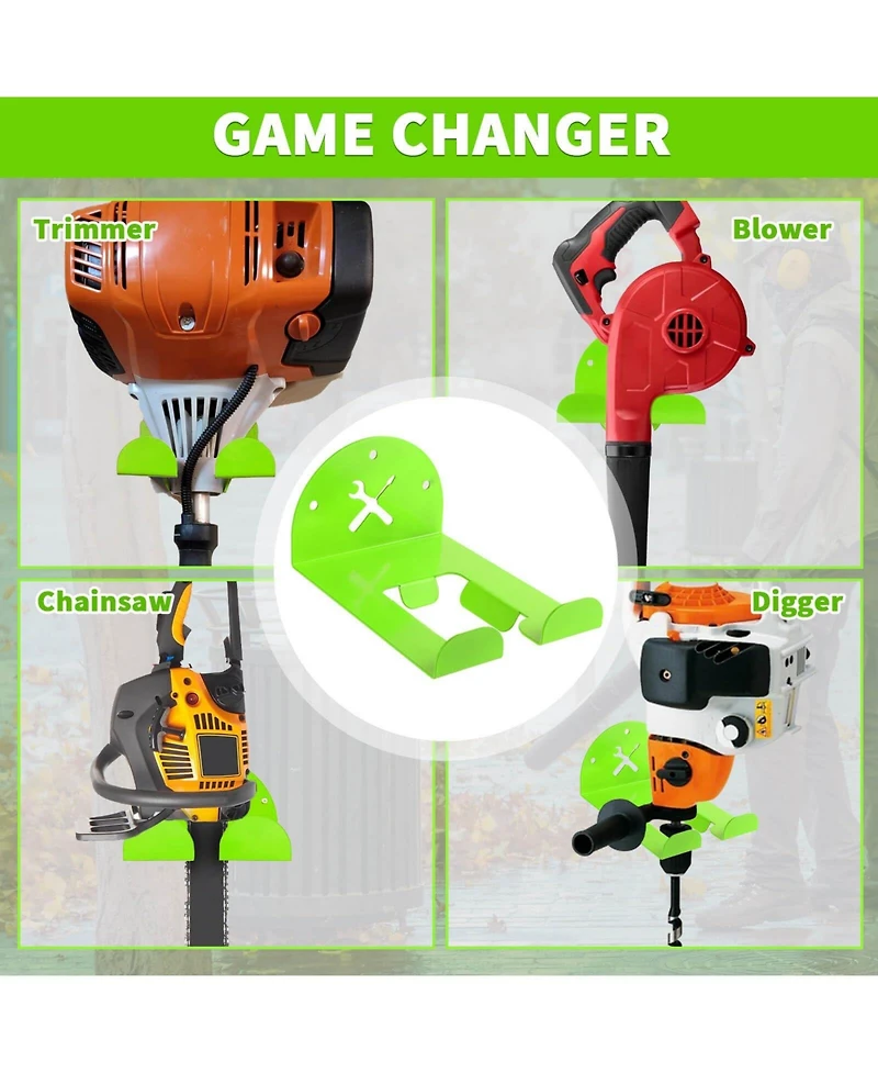 Xdovet Trimmer Rack Wall Mount Weed Eater Hanger Garden Tool Organizer Hooks