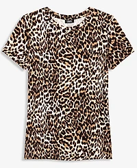 I.n.c. International Concepts Women's Printed Short-Sleeve Crew T-Shirt, Macy's Exclusive
