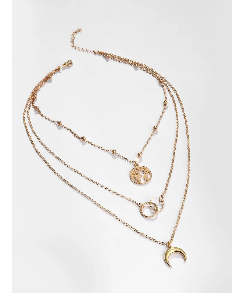 Sohi Women's Nature Layered Necklace