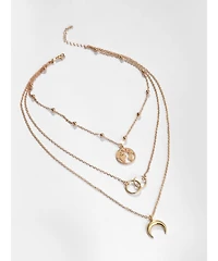 Sohi Women's Nature Layered Necklace
