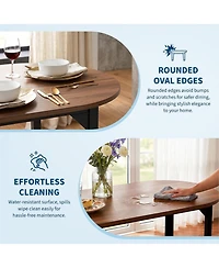 gaomon 5Pieces Modern Kitchen Dining Table Set with 4 Chairs for Kitchen, Dining Room