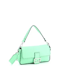 Pre-Owned Fendi Medium Selleria Baguette Nm Bag Leather