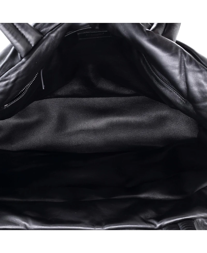 Pre-Owned Saint Laurent Debossed Logo Tote Padded Leather