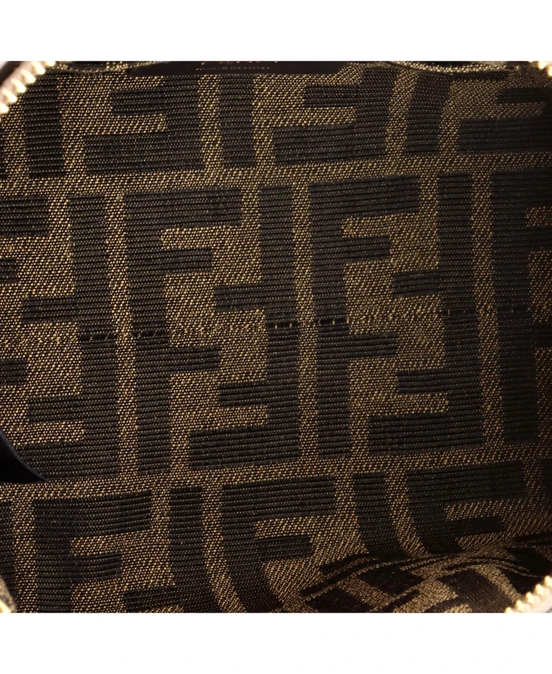 Pre-Owned Fendi Mini Logo By The Way Top Handle Bag Embossed Leather