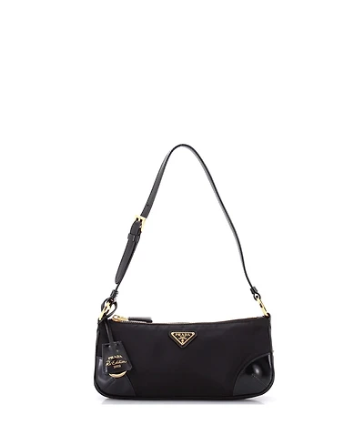 Pre-Owned Prada Re-Edition 2002 Shoulder Bag Re-Nylon and Leather