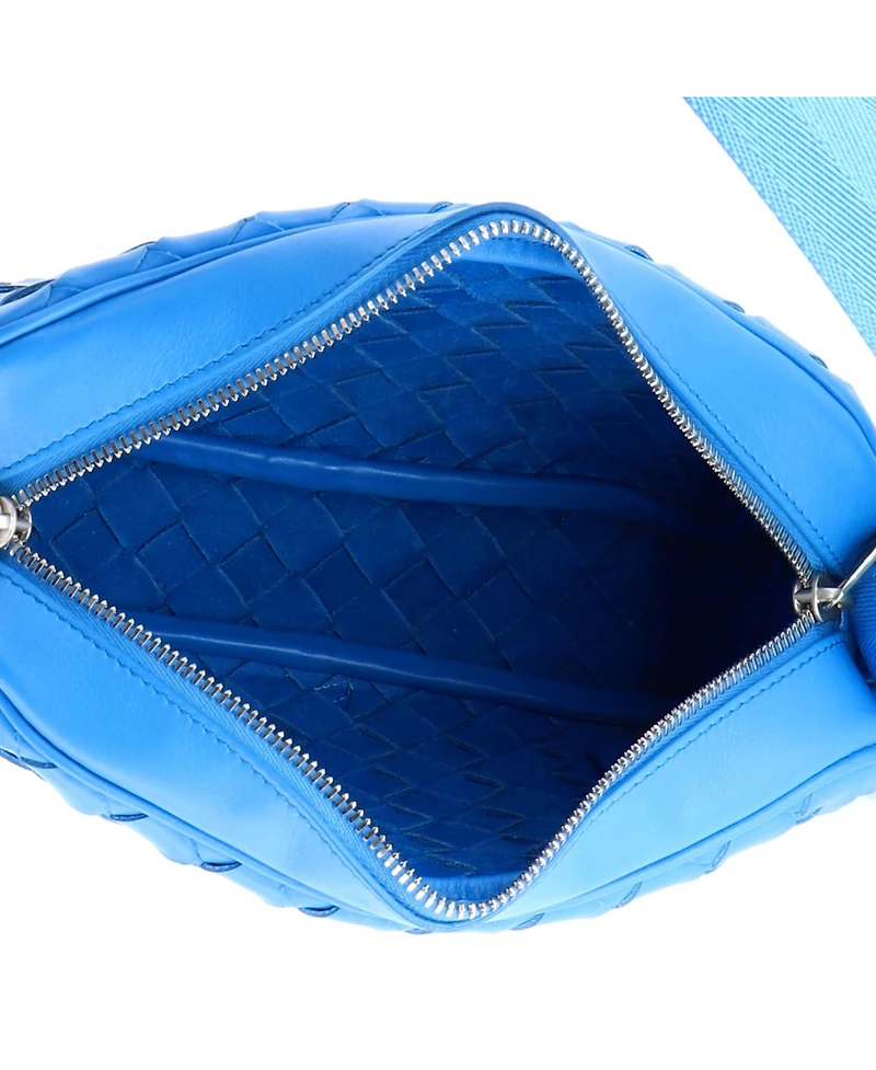 Pre-Owned Bottega Veneta Small Zip Camera Bag Intrecciato Nappa