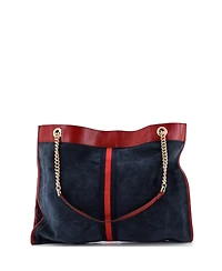 Pre-Owned Gucci Large Rajah Chain Tote Suede