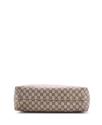 Pre-Owned Gucci Medium Reversible Tote Gg Coated Canvas with Leather