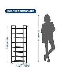 gaomon 8-Tier Metal Shoe Storage Organizer, Shoe Rack for Entryway Hallway Closet and Bedroom