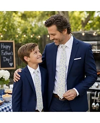 Trafalgar Men's Weldon Floral Silk Novelty Necktie