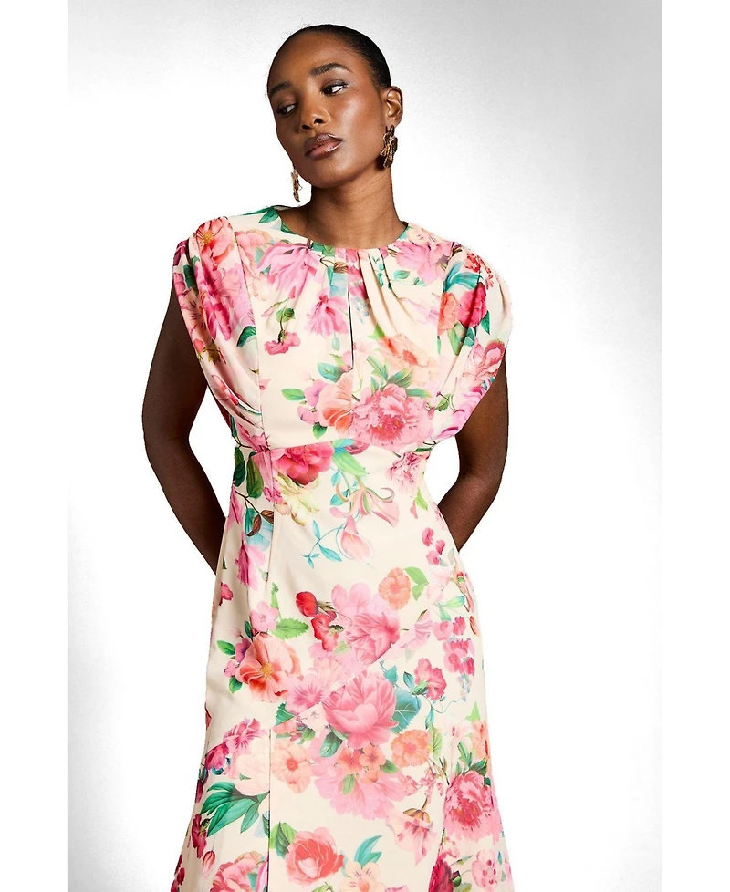 Coast Women's Floral Chiffon Midi Dress