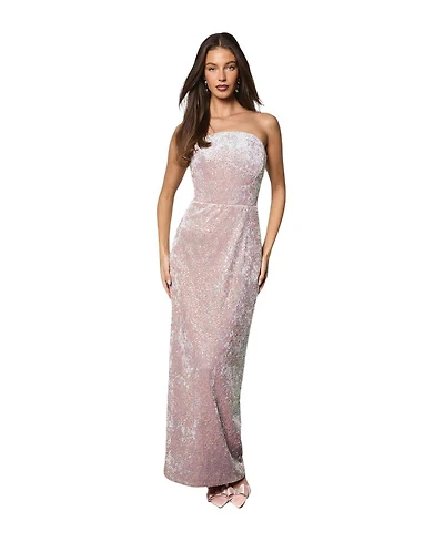 Coast Women's Sequin Bandeau Neck Column Dress