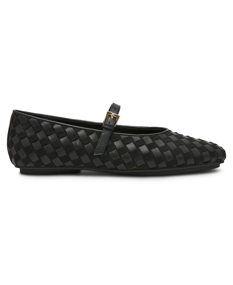 Anne Klein Women's Connie Woven Mary Jane Ballet Flats