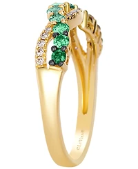 Le Vian Emerald Ombre (1/3 ct. t.w.) & Nude Diamond (0.09 ct. t.w.) Ring in 14k Honey Gold