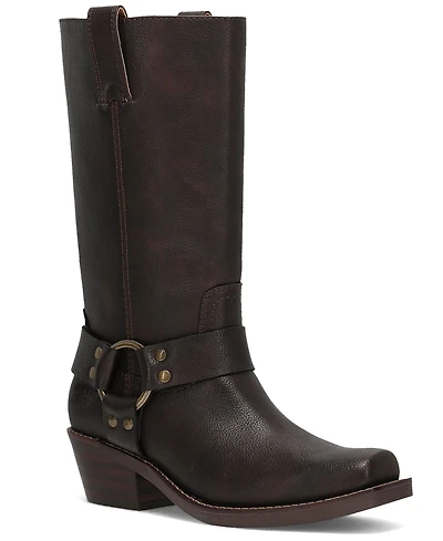 Frye and Co. Women's Lorrie harness 12 Square Toe Tall Boots
