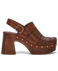 Frye and Co. Women's Wylie Patchwork Platform Mule Clogs